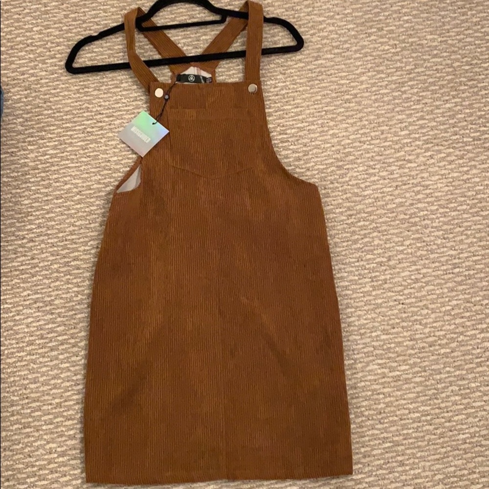 CORDUROY CARAMEL DRESS